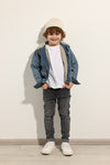 Boys Sherpa-Lined Denim Jacket